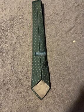 Christopher Hayes Tie Mens Standard Green Paisley Necktie Silk Classic Formal